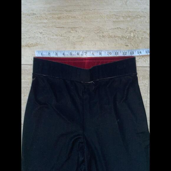 John Mark Black Velvet Velour Wide Leg Pants Formal Cocktail‎ S - Picture 3 of 7